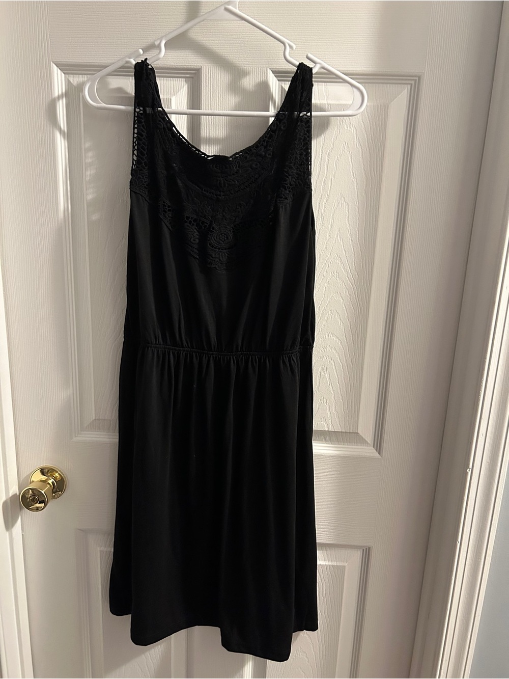 Esmara Black Lace Yoke Women's Sleeveless Dress